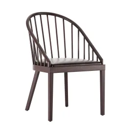 CB Comb Blackened Wood Dining Chair